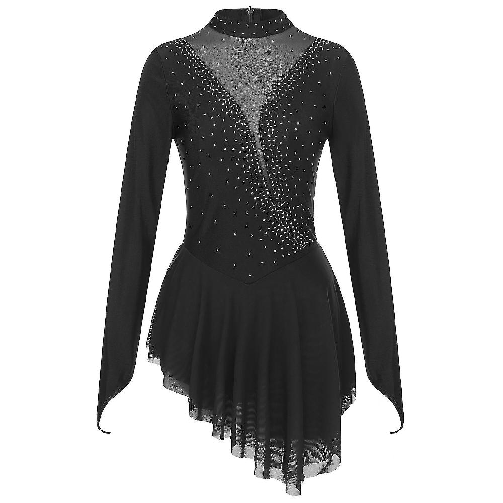 Otwoo Ginnastica Donna Leotard Balletto Lirico Danza Danza Performance Abito Glitter Abiti Abbigliamento Da Ballo Pattinaggio Artistico Dance Party Costumenero C