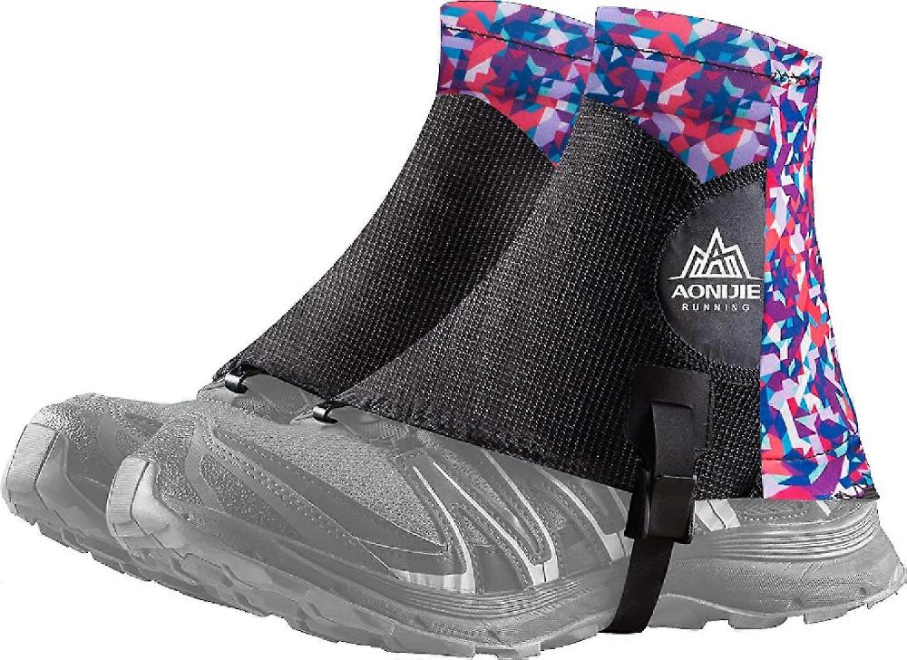 Outdoor Waterproof and Wear-Resistant Ankle Insect-proof Shoe Cover (Purple)