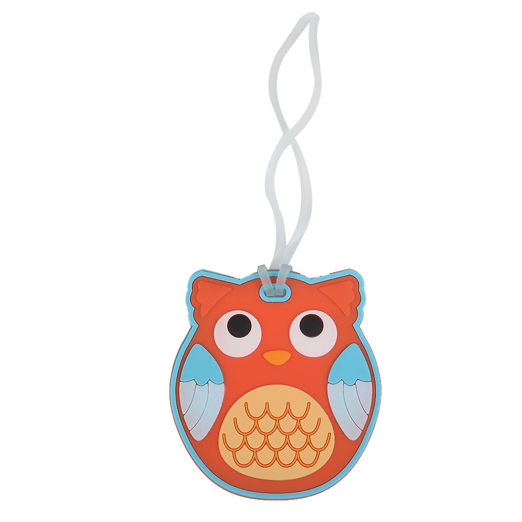 Owl Travel Luggage Baggage Tags Name Bag Card Holder Bag Suitcase Labels