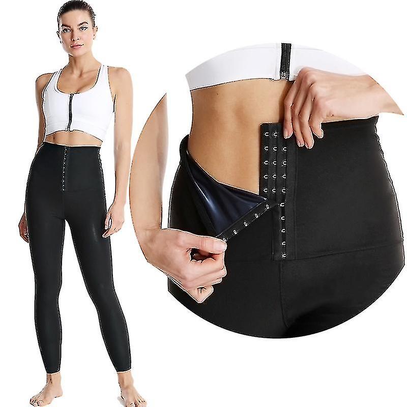 Pantaloni Da Sudore Sauna Donna Shapewear Pantaloncini A Vita Alta Abito Da Allenamento Vita Trainer Tuta