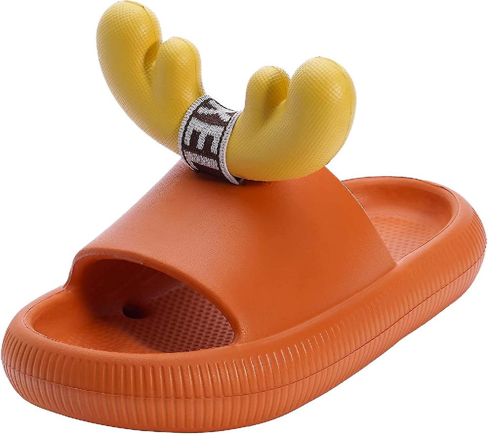 Pantofole Per Ragazze E Ragazzi Sandali Ad Asciugatura Rapida Con Bella Decorazione Di Corna Morbide Pantofole Antiscivolo Per Doccia Slide Sandali Per Interni Ed Esterni