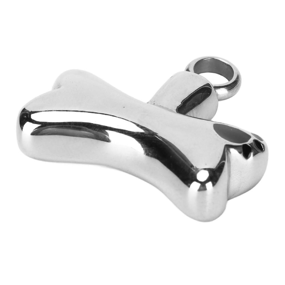 Pet Cremation Jewelry Openable Stainless Steel Urn Pendant For Dog Cat Ashes With Paw Print