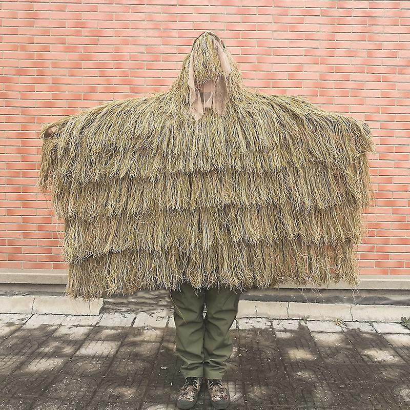 Photography Withered Grass Clothes Hunting Cloak Ghillie Suit Ghillie Clothes Camouflage Hunting Outdoor Jungle Hunting Poncho