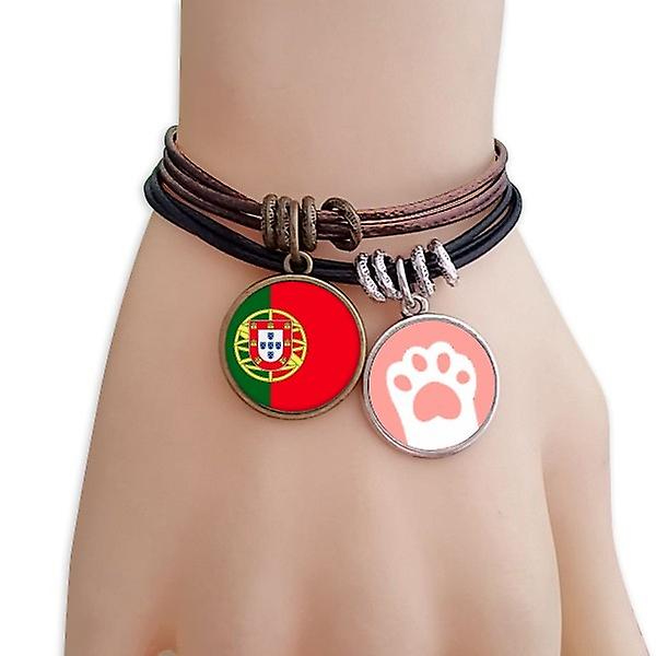 Portogallo Bandiera Nazionale Europa Paese Gatti Braccialetto