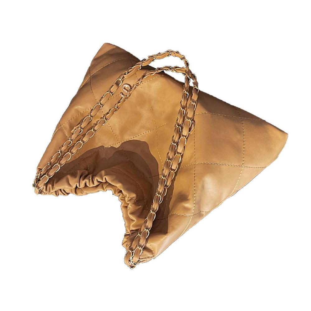 PU Shoulder Bag for Women Casual Stylish Commuting and Shopping Portable Khaki Free Size