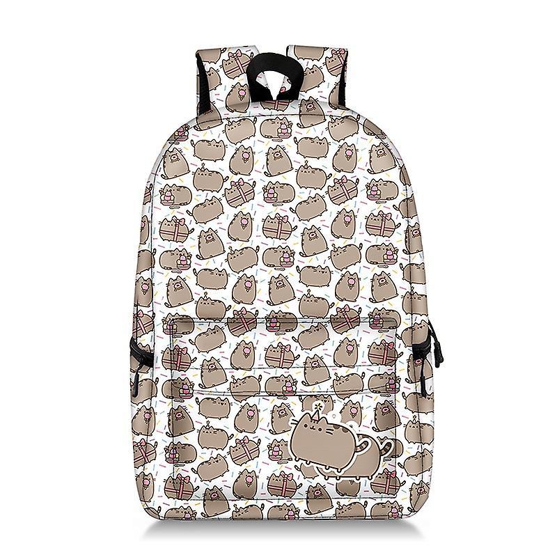 Pusheen Cat Printing Zaino Anime Kawaii Bag Zaino Zaino Nylon Zaini da viaggio Cartone animato Borse di scuola per ragazze adolescenti
