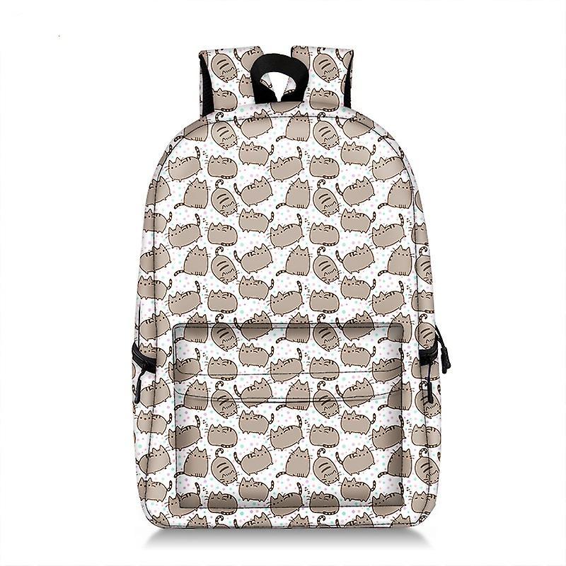 Pusheen Cat Printing Zaino Anime Kawaii Bag Zaino Borsa da scuola Zaino in nylon da viaggio Zaini da viaggio Cartoon School Bags For Teenage Girls