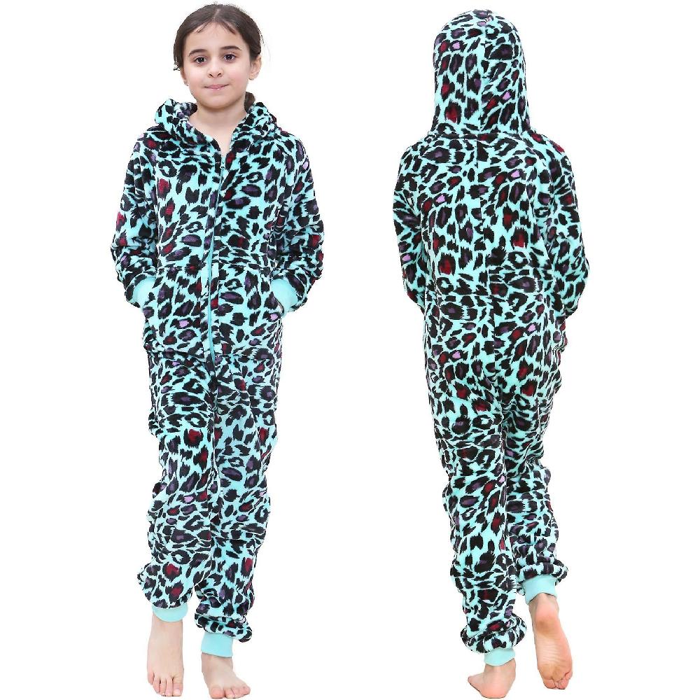 Ragazze Leopard Stampa Menta Onesie