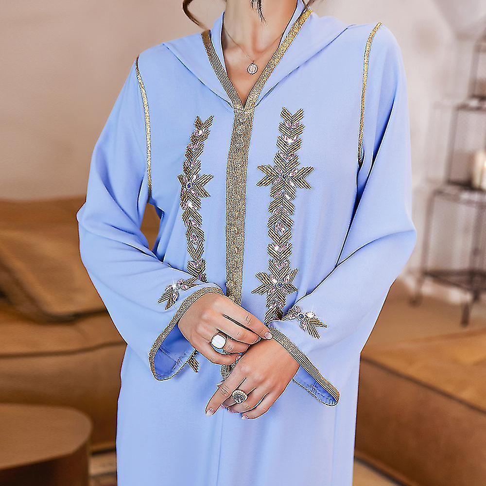 Ramadan Eid Abaya Dubai Turchia Islam musulmano Kaftan Vestito modesto Abbigliamento Vestaglia Abiti da sera per le donne
