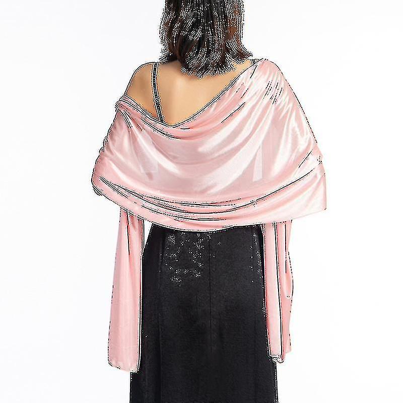 Regali di nozze Scialli Abiti Evening Party Wrap Satin Pure Color Cape Shrugs Boleri Sposa