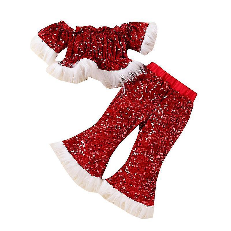 Regalo di Natale Baby Girls Outfit Xmas Clothes Suit