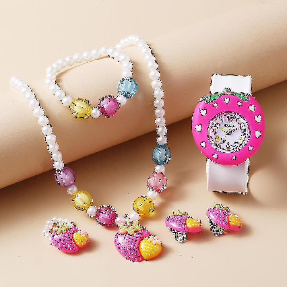 Regalo di Natale per bambini cartone animato Kids Watch con Bracelet.kids Regali per ragazze di 3-10 anni