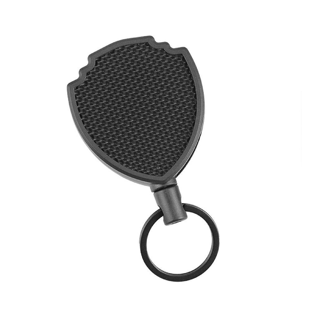 Retractable Key Tool Reel Holder Steel Belt Clip Chain Heavy Duty Split