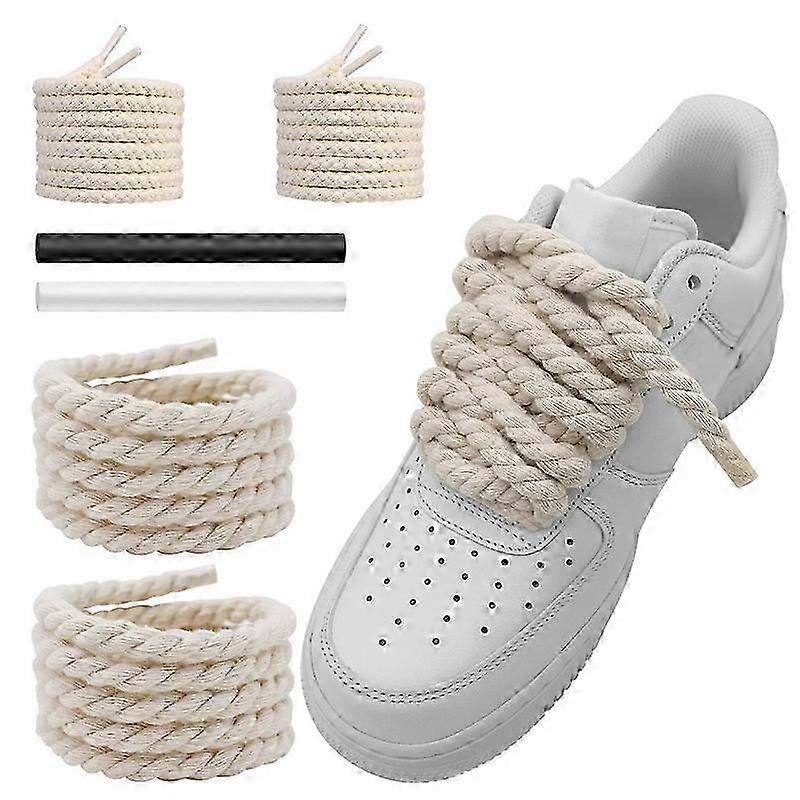 Round Cotton Chunky Shoelaces Replacement Laces for Sneakers
