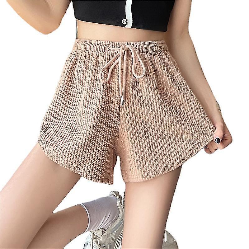 S-4xl New Women Home Leisure High Waist Shorts Hip Wrap Sports Hot Pants Straight Tube Loose Pants Women Wear Out Summer
