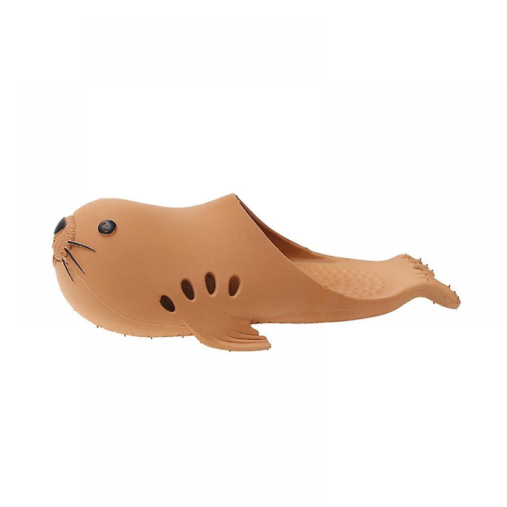 SBSGV Unisex-adult Men's And Women's Bistro Clogs Slip Resistant Dolphin Work Shoes-Brown(42/43 EU)