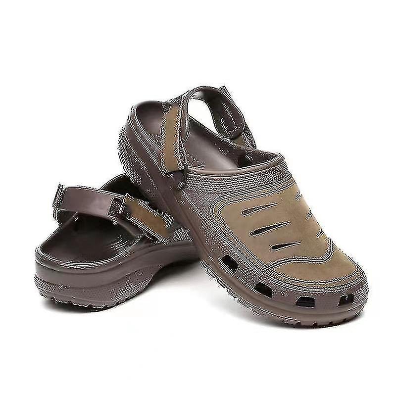 Scarpe casual estive da uomo Scarpe da spiaggia da uomo Sandali Yukon Zoccoli da giardino Scarpe Marrone M7 (Size40)