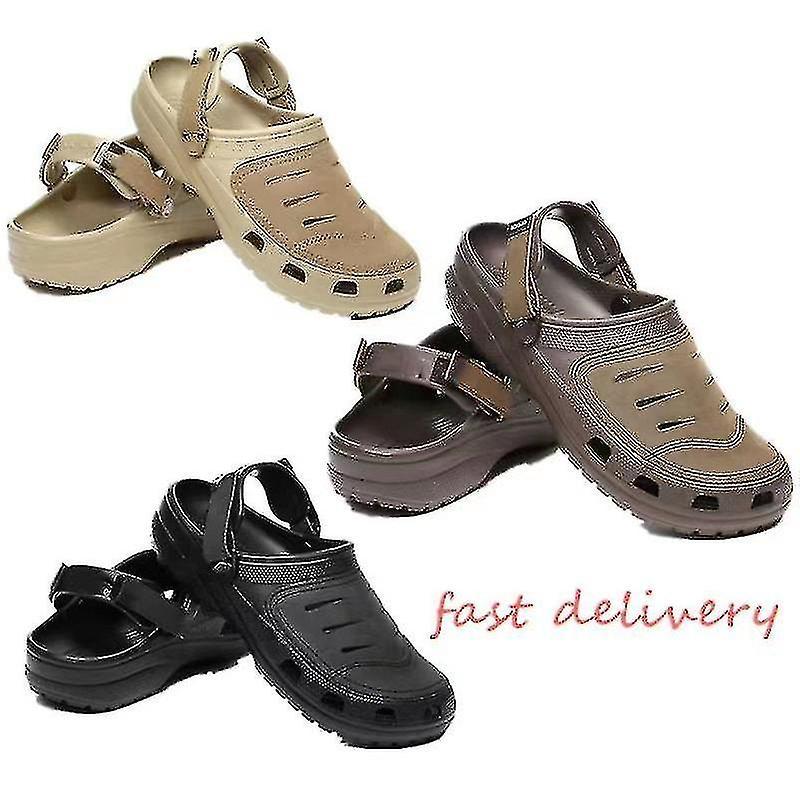 Scarpe casual estive da uomo Scarpe da spiaggia da uomo Sandali Yukon Zoccoli da giardino Scarpe nere M10 (Size43)