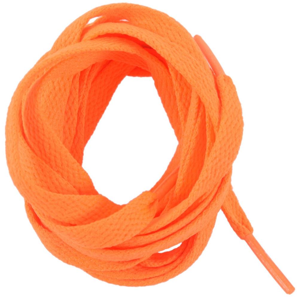 Scarpe Da Ginnastica Di Ricambio 8mm Wide Orange Flat String Shoelace Pair