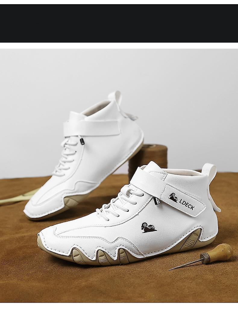 Scarpe da trekking in pelle classiche impermeabili per avventure all'aria aperta per uomo