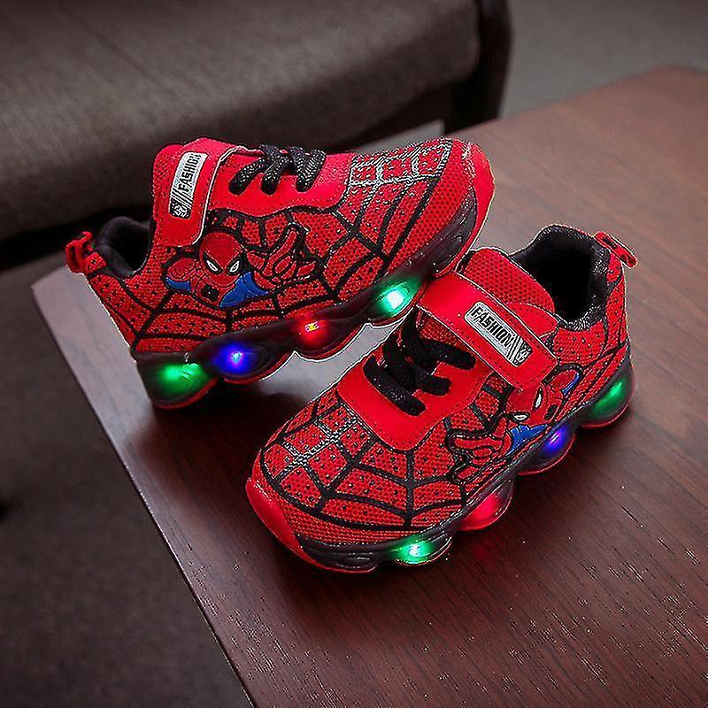 Scarpe Sportive Per Bambini Spiderman Lighted Sneakers Bambini Led Scarpe Luminose Per Ragazzi