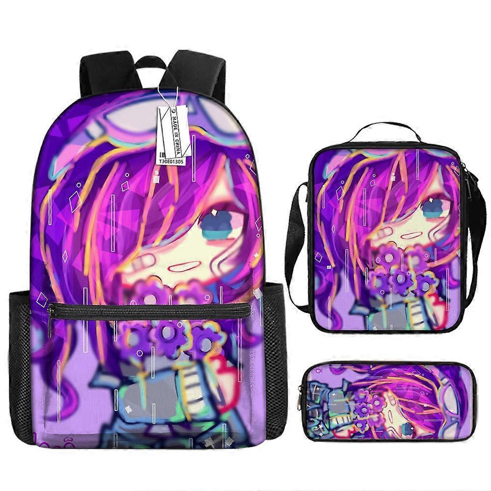 Second Element Gacha Zaino Per Bambini Studenti Delle Scuole Primarie E Secondarie Borsa Per Il Tempo Libero Di Grande Capacità Set Di Tre Pezzi 14 -HGDMV