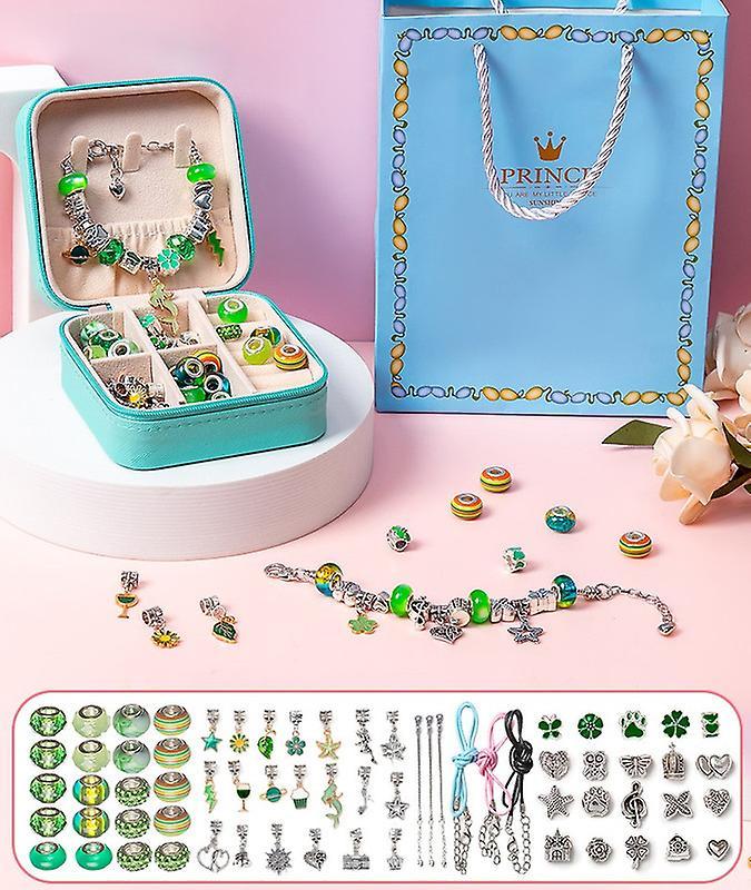 Set di bracciali per bambini bracciale di perline di cristallo fai-da-te fai-da-te di grandi dimensioni fatto a mano