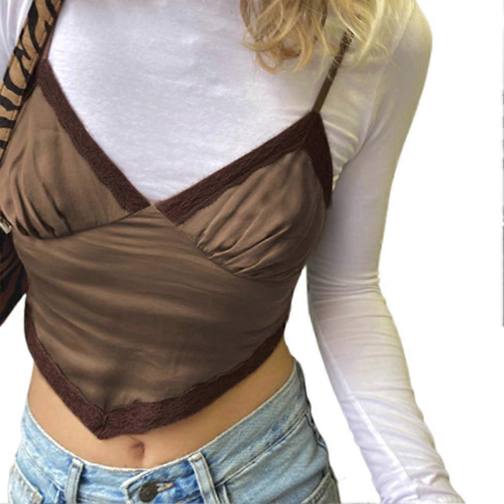 Sexy Pizzo Canotta Moda Estate Canotta Canotta Senza Maniche Senza Maniche Canotta Top Corto