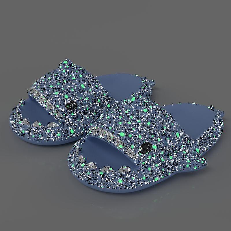Shark Slippers Home Shark Infradito Nuvola Shark Clapper Estate Morbido Antiscivolo Shark Slides Scarpe Uomo Foschia blu cielo stellato 36-37 (23-23.5cm)