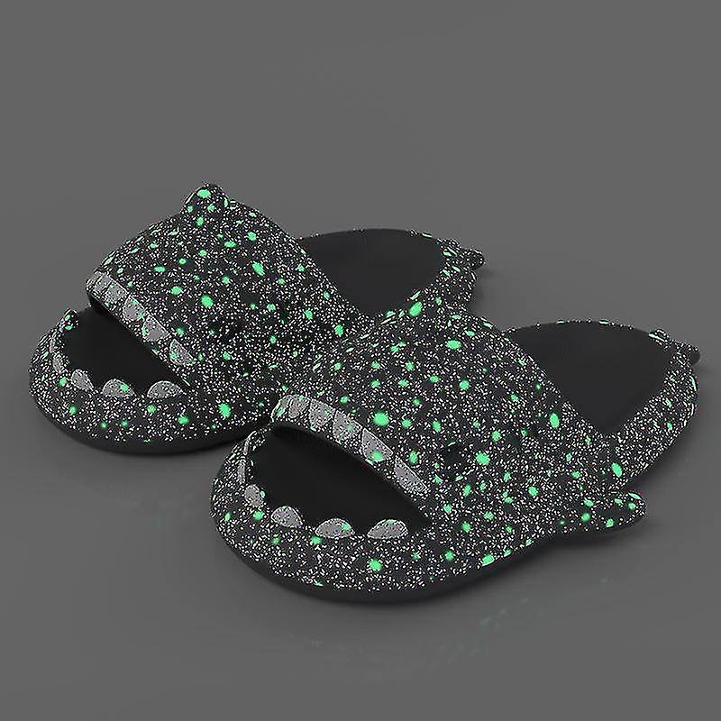 Shark Slippers Home Shark Infradito Nuvola Shark Clapper Estate Morbido Antiscivolo Shark Slides Scarpe Uomo Cielo stellato grigio scuro 36-37 (23-23.5cm)