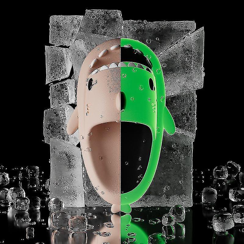 Shark Slippers Home Squalo Infradito Nuvola Shark Clapper Estate Morbido Antiscivolo Shark Slides Scarpe Uomo Rosa fluorescenza 38-39 (24-24.5cm)