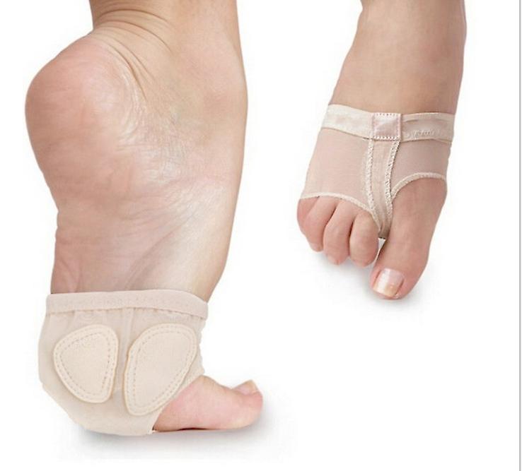Skin Color 4 Pack Ballet Foot Thongs Forefoot Tummy Ballet Thongs Protective Ballet Dance Shoes For Belly Ballet Gymnastics (skin Tone/37-38)