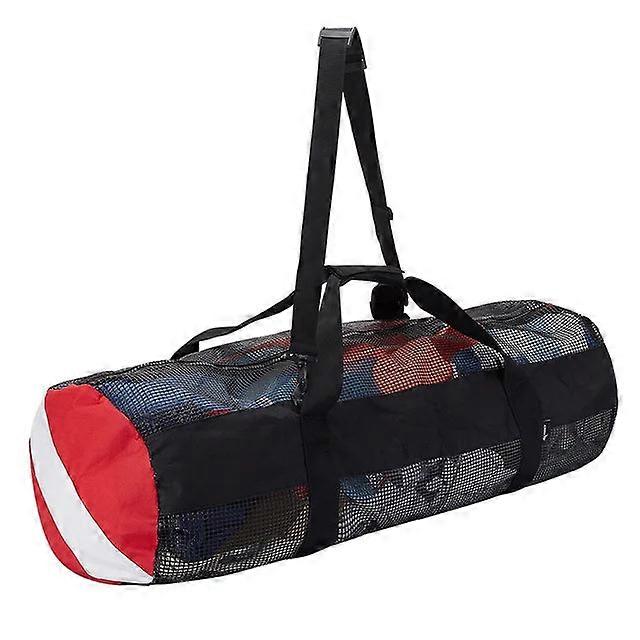 Sports Duffle Bag With Adjustable Shoulder Strap Portable Extra Large Scuba Diving Mesh Tote Snorkeg Gear Organizer