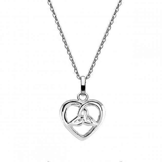 Sterling Silver Celtic Trilogen Heart Pendant 92029HP