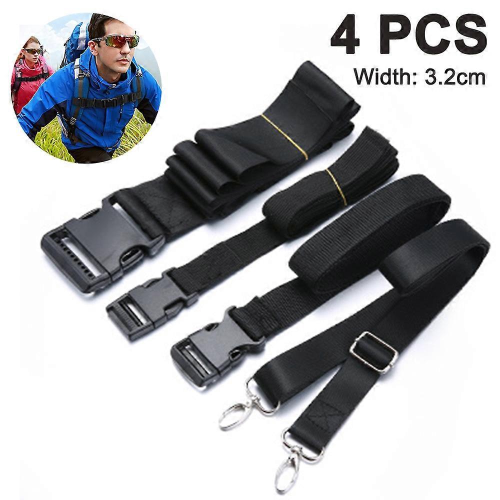 Sternum Strap Backpack Adjustable Chest Strap With Emergency Whistle Buckle Suitable For Universal Outdoor Fabric Backpack Straps
