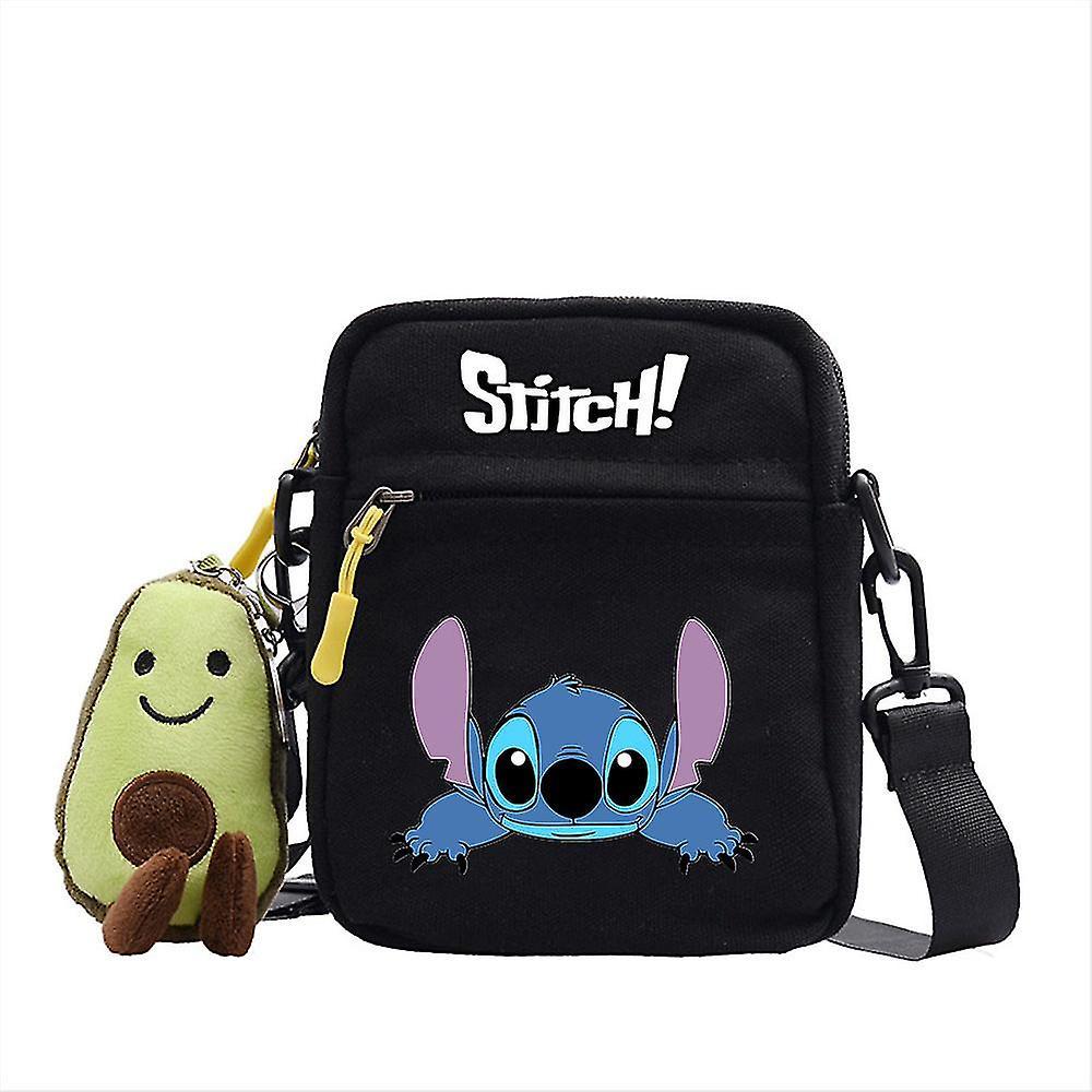 Stitch Printed Kids Girls Handbags Crossbody Shoulder Bag Messenger Bag Cartoon Cosmetic Bag Adjustable Strap Coin Purse