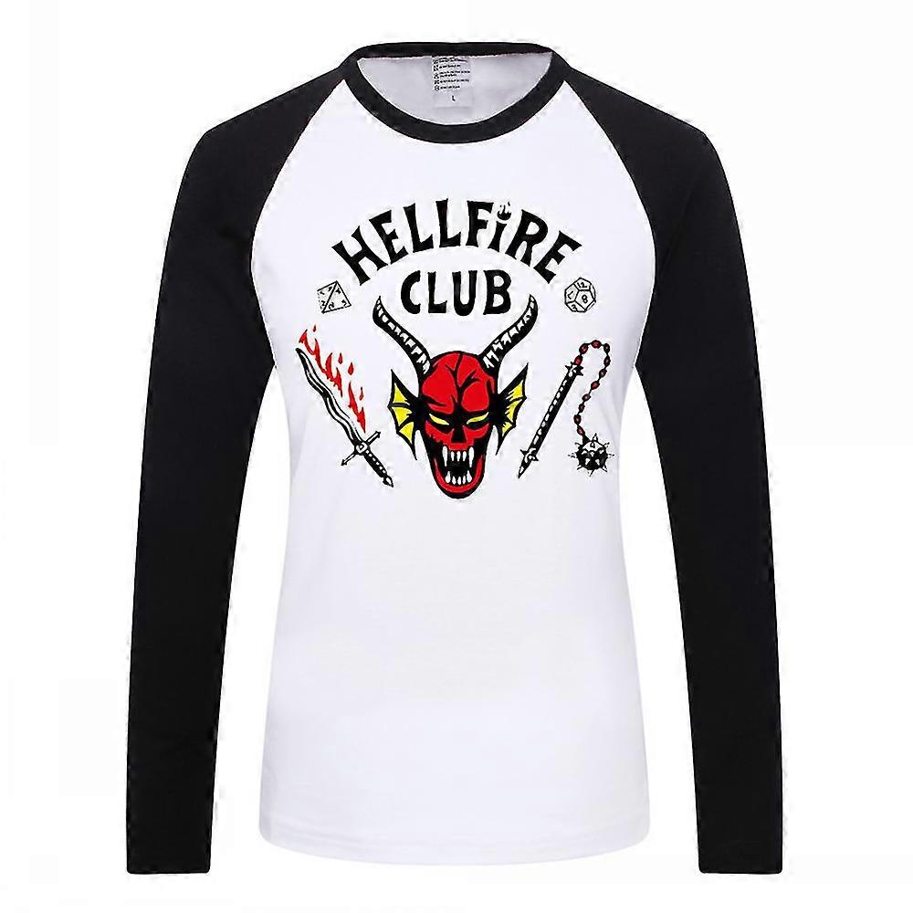 Stranger Things Season 4 Hellfire Club Kids T-shirt Long Sleeve Pullover Tee Shirt Tops For Boys Girls Fans Gift