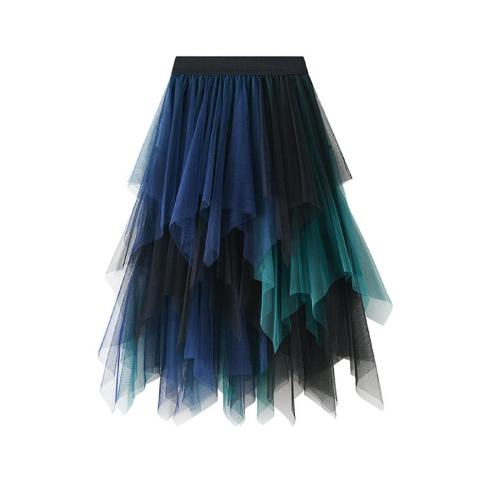 Summer Skirts For Women 2023 Womens High Quality Pleated Gauze Knee Length Skirt Adult Dancing Skirt