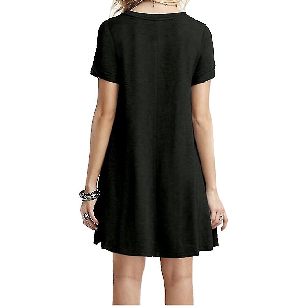 T Shirt Dress Skin Friendly For Summer Short Sleeves Swing Design
