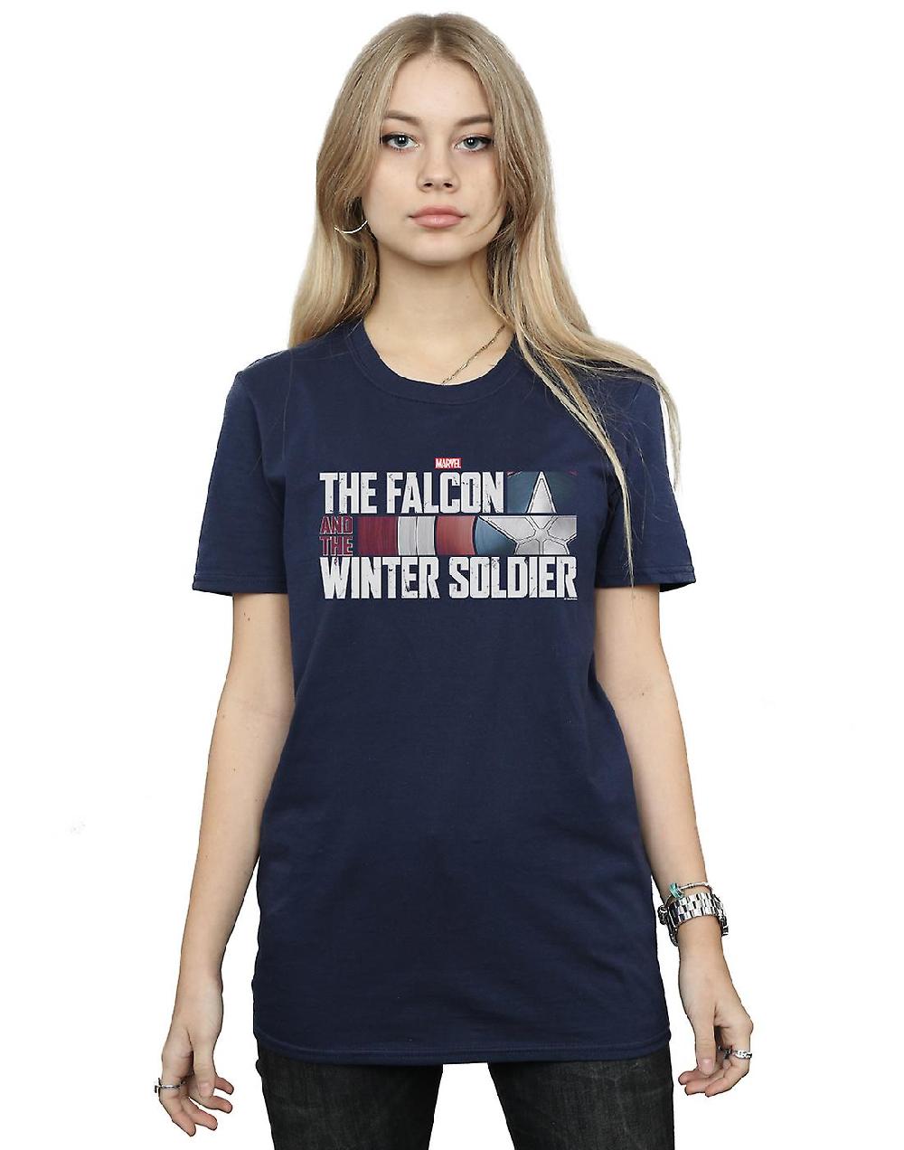 T-shirt Marvel Women's The Falcon And The Winter Soldier Logo Boyfriend Fit