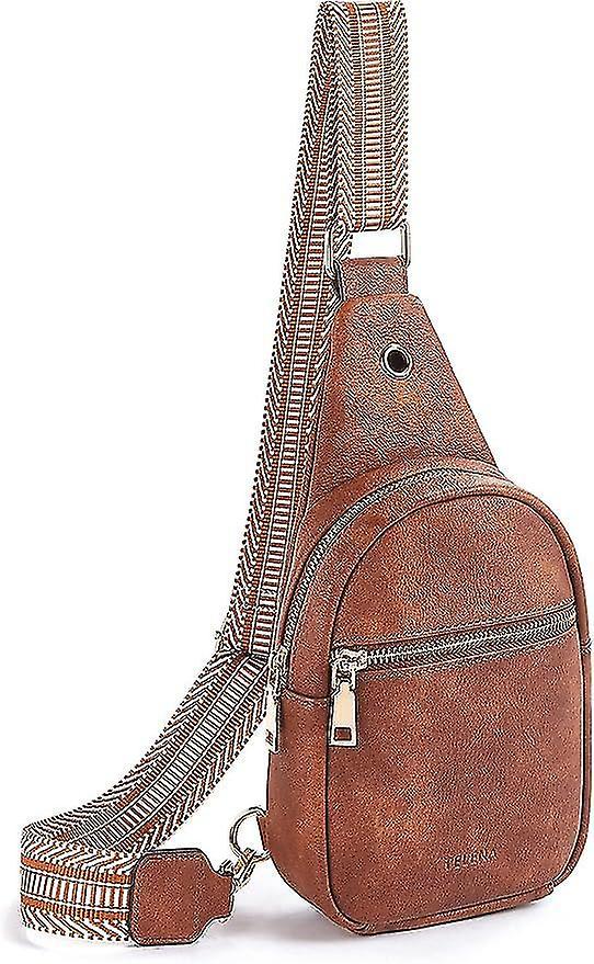 Telena Small Sling Bag For Women Leather Crossbody Fanny Packs Chest Bag For Women