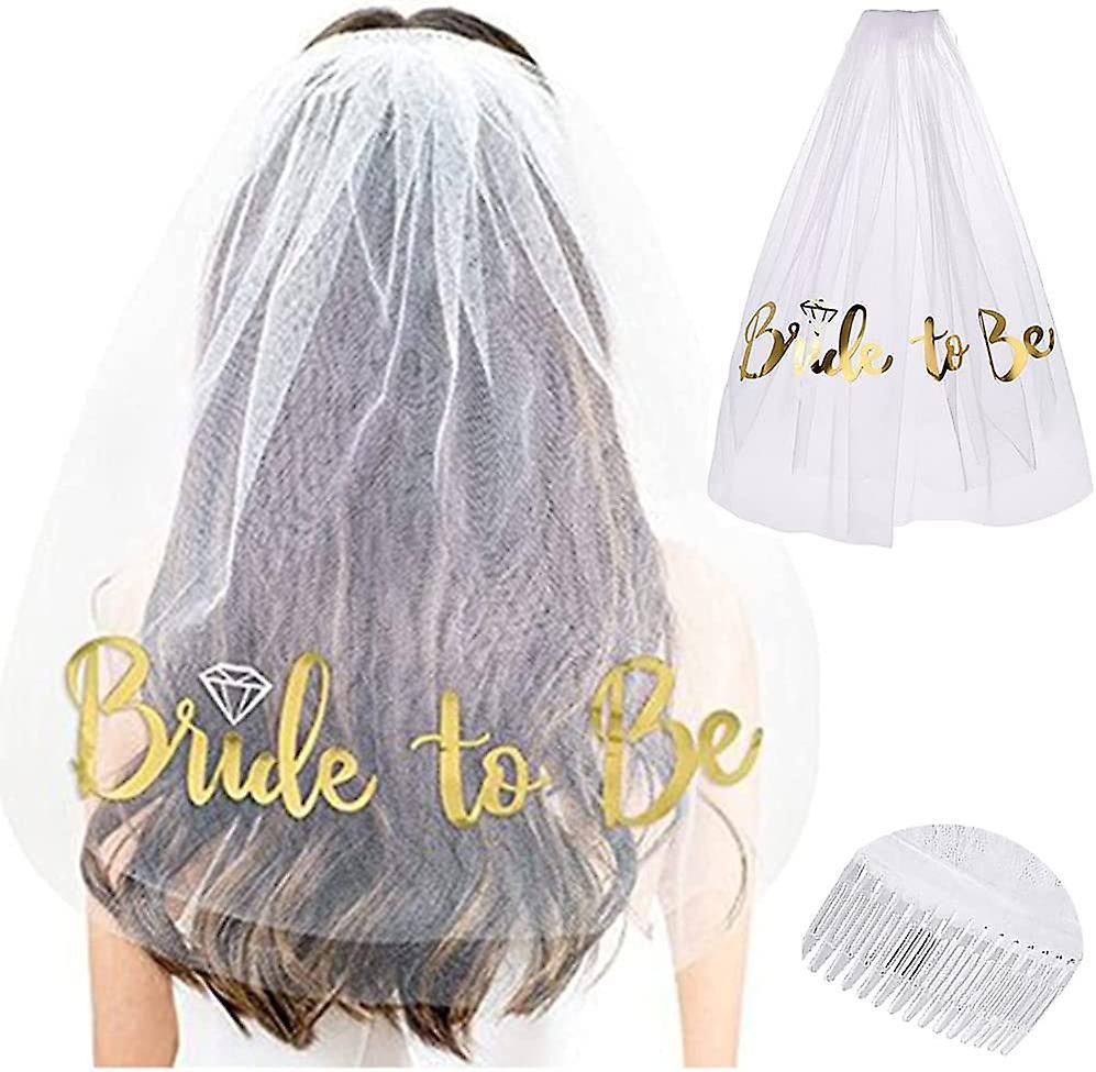 Tiara Diamond Bride To Be Bachelorette Party Decorations Bride To Be Veil + Satin Sash + Glitter Banner + Bride Tribe Tattoo + Team Bride Photo Booth Props Bridal Shower Supplies By