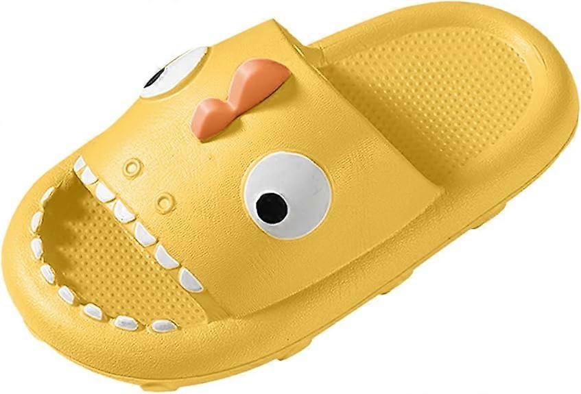 Toddler Baby Boys Girls Home Slippers Cute Cartoon Slides Non Slip Soft Sole Novelty Summer Flat For Shower Beach Shoes Yellow210