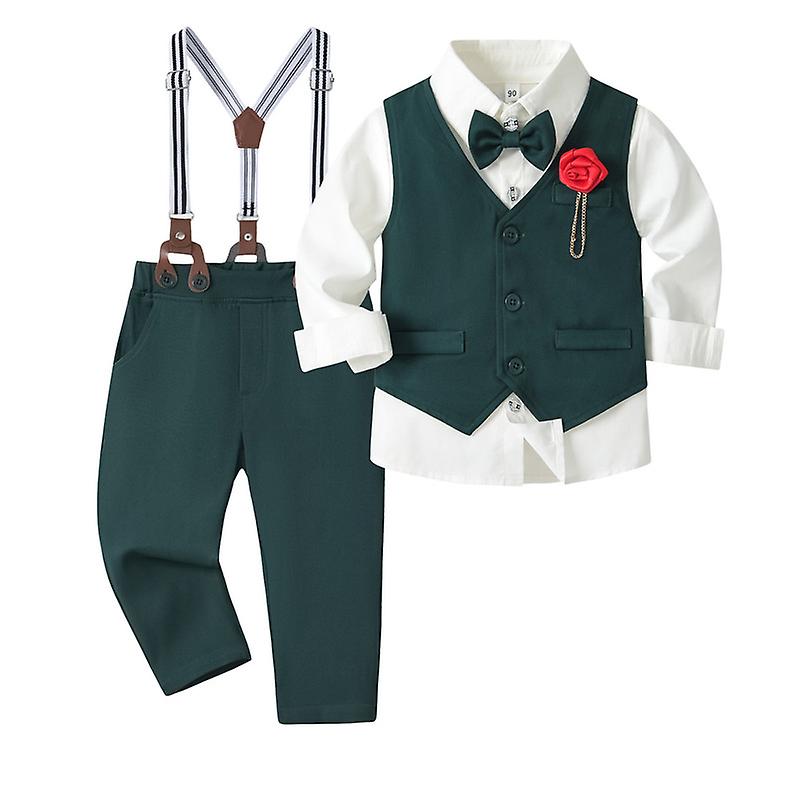 Toddler Boy Clothes Suit Formal Dress Gentleman Outfits Set