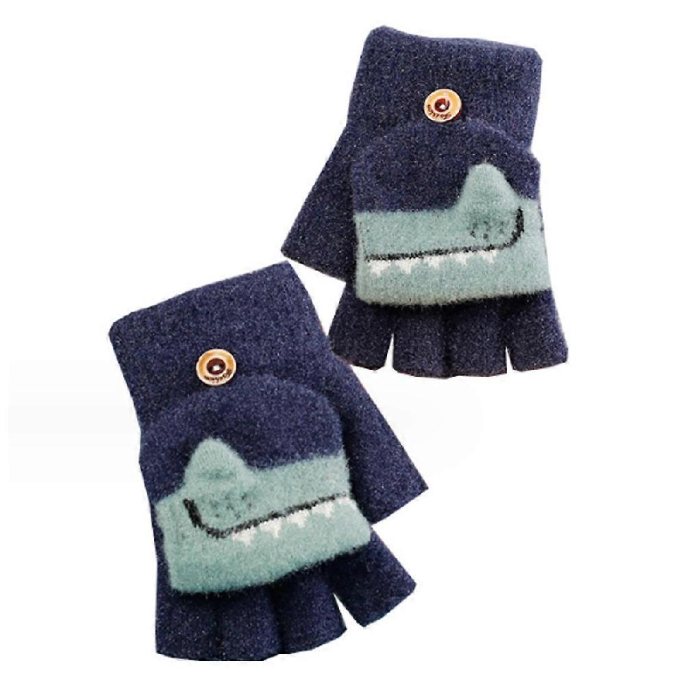 Toddler Infant Winter Mittens Lined with Fleece Easy-on Baby Boy Girls Warm Gloves Outdoor