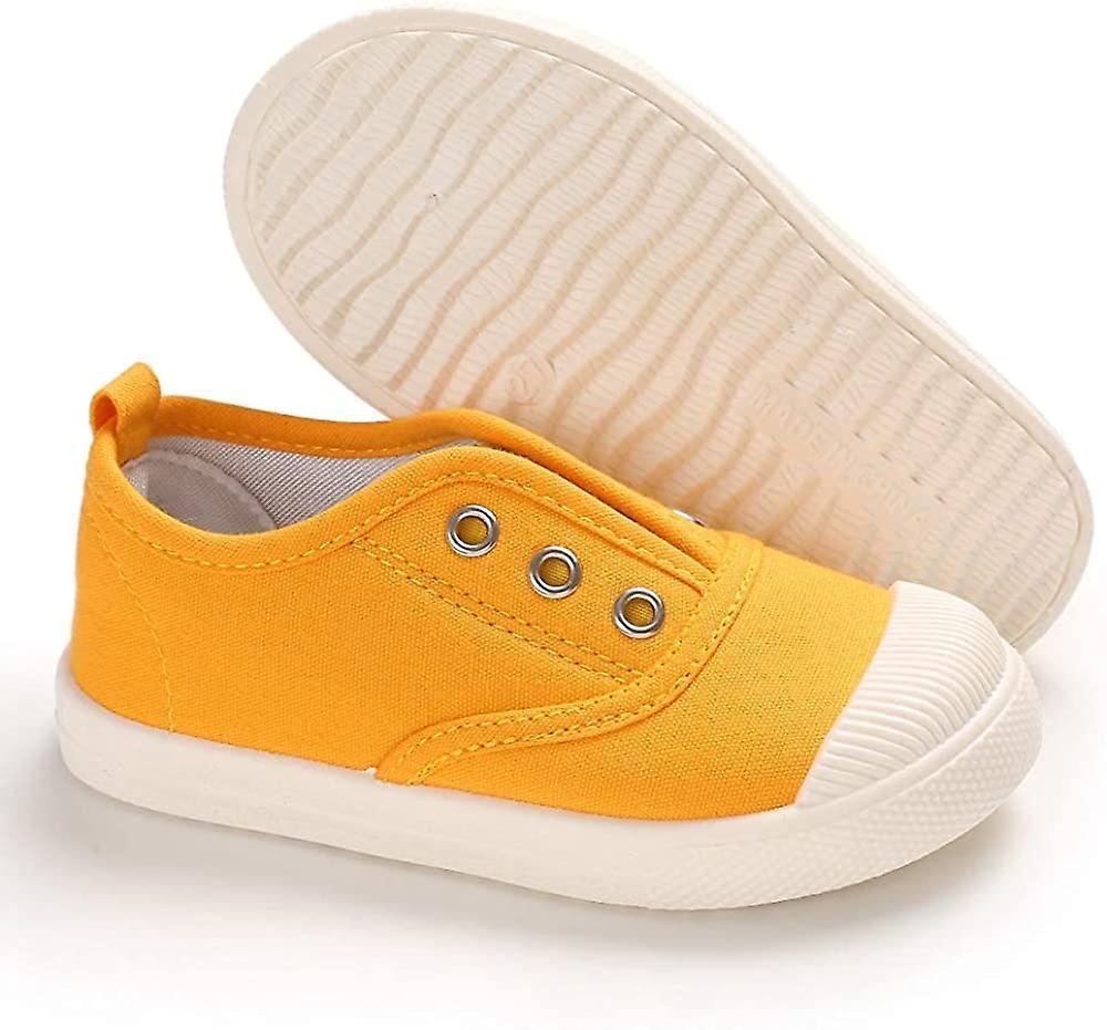 Toddler Kids Boys Girls Candy Color Canvas Slip-on Shoes Casual Sneaker Loafer Running Tennis Shoes Fashion And Lightweight
