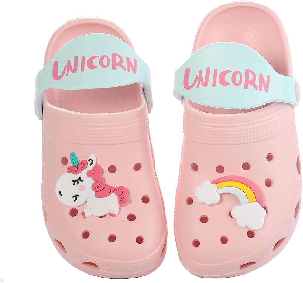 Toddler Little Kids Unicorn Clogs Pantofole Sandali Antiscivolo Ragazze Ragazzi Zoccoli Slide Scarpe da giardino slip Slip-on Beach Piscina Doccia Slippersactual