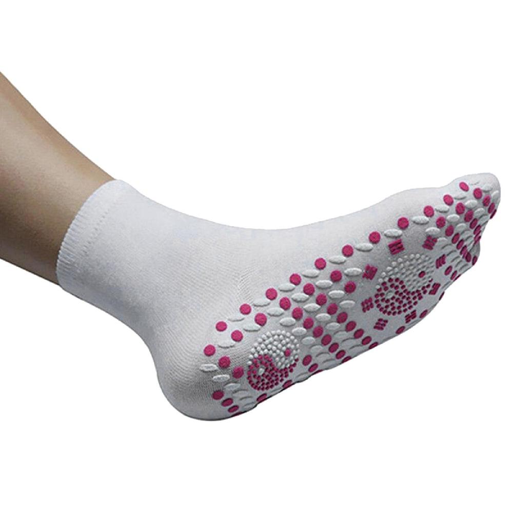 Tourmaline Acupressure Self-heating Shaping Socks AFIZ Tourmaline Slimming Health Sock With Foot Massage Thermotherapeutic Winter Warm Thermal Socks