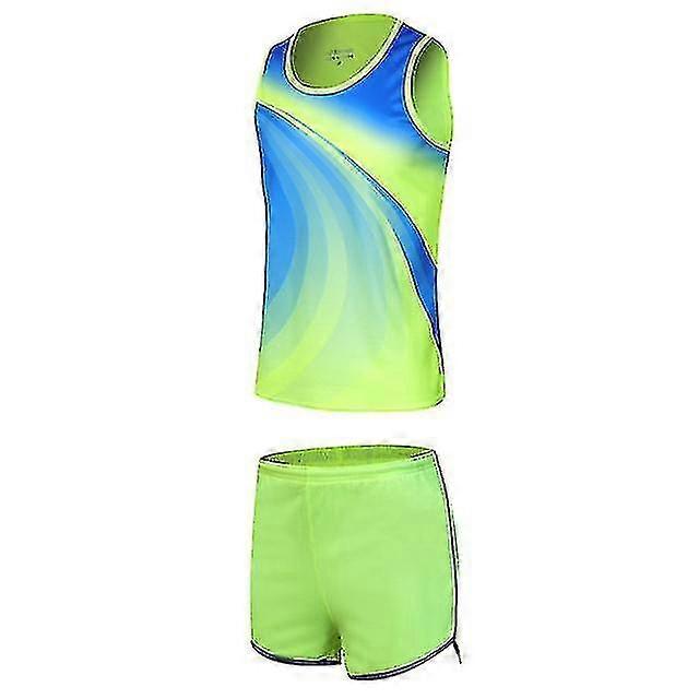 Track And Running Uniform Dry Thin Sport Sprint Vest And Shorts Prints Breathable Clothes Men Suit