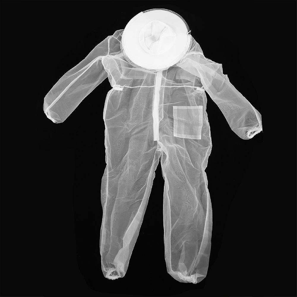Transparent One Piece Nylon Mesh Beekeeping Suit - Anti Bee Biting - L